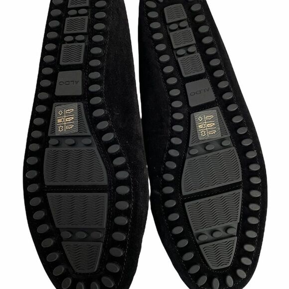 Aldo Black Suede Loafers NWOB Size 9 - Picture 4 of 4